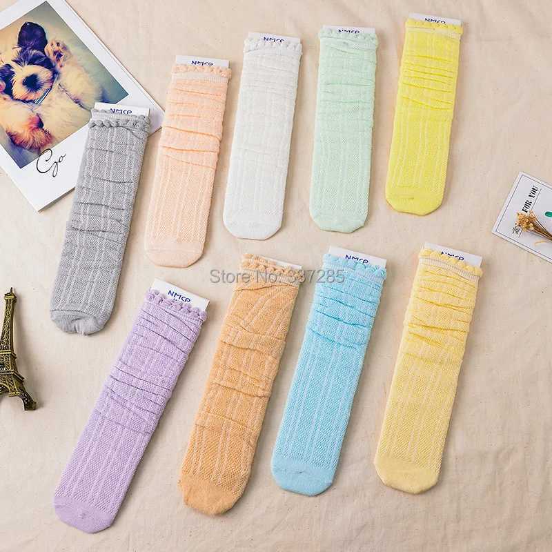 Kids Socks Summer Children mesh anti-mosquito Long socks baby girls kids Over Knee Socks princess Geometric ankle short Knee High Stockings Q240920