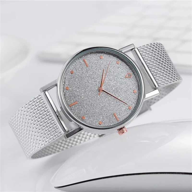 Black Women Watches Starry Sky Mesh Silicone Strap Woman Fashion Quartz Wristwatch Dropshipping Ladies Clock Sale Simple RelogioX240920