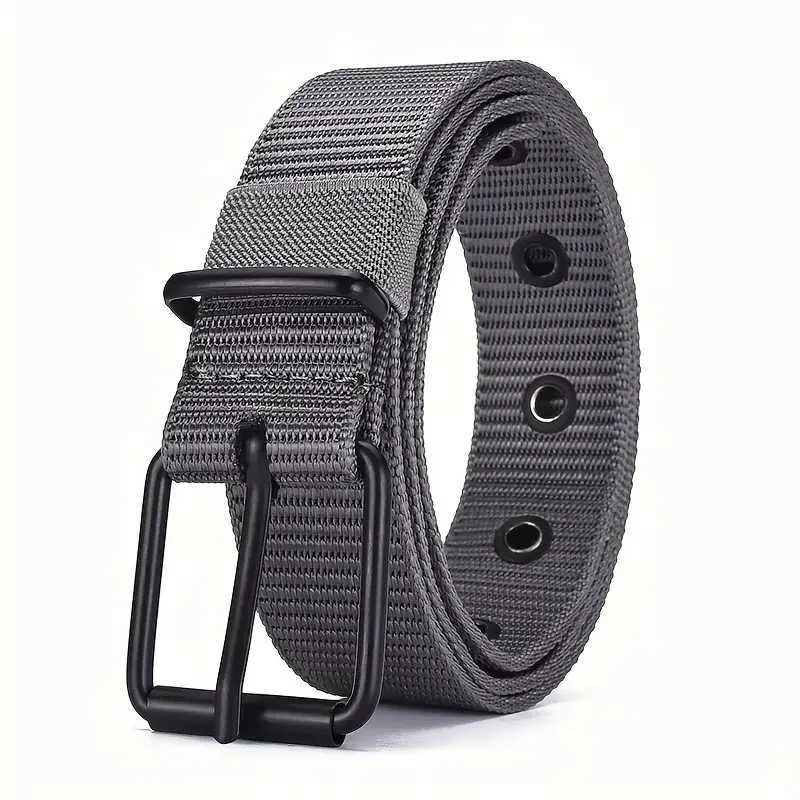 Buckle canvas mens belt outdoor sports youth jeans nylon belt daily casual wear W240920