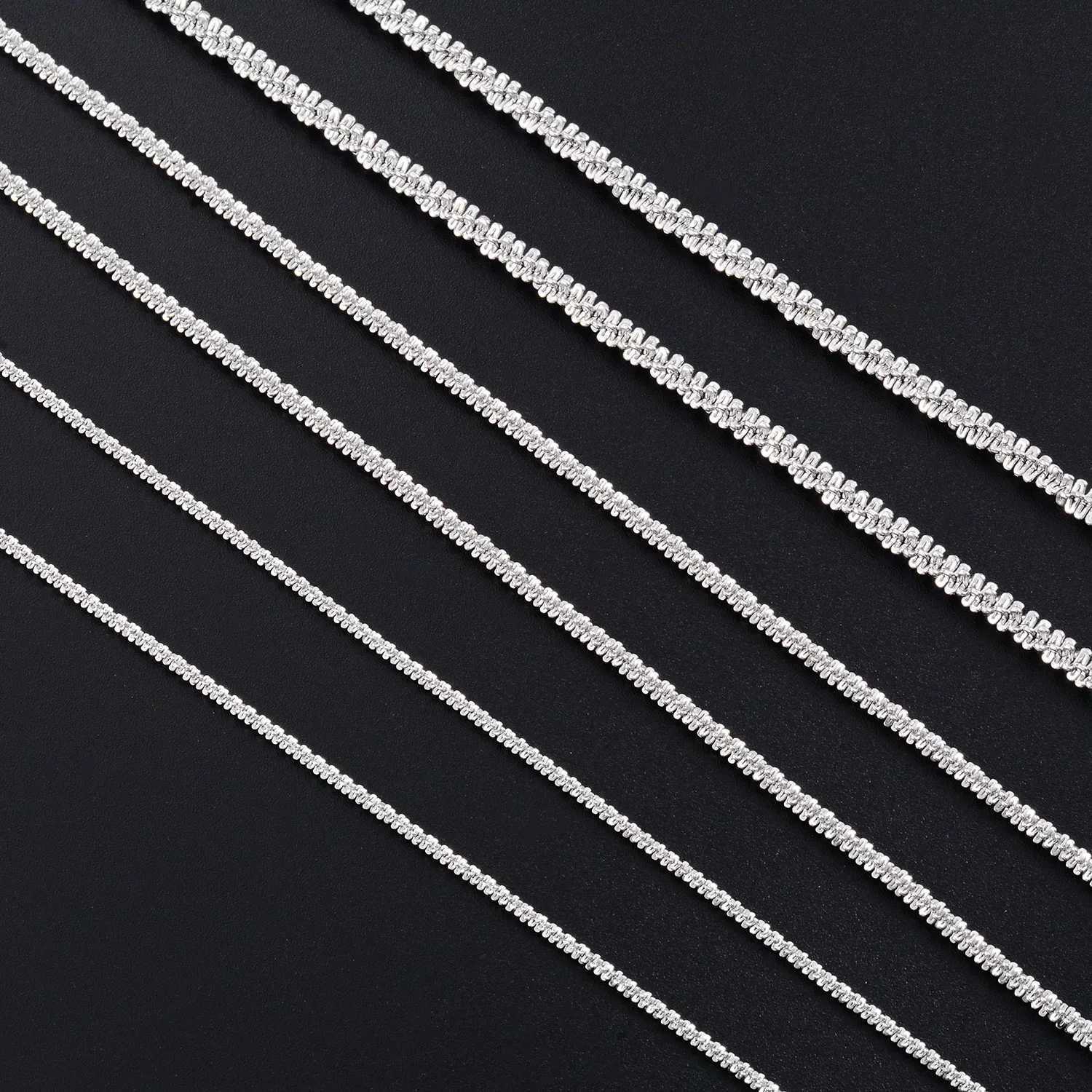Shinny Silver Plated Cauliflower Chain Anklet Stainless Steel Necklace High Quality Jewelry Accessories For Women GiftX240919