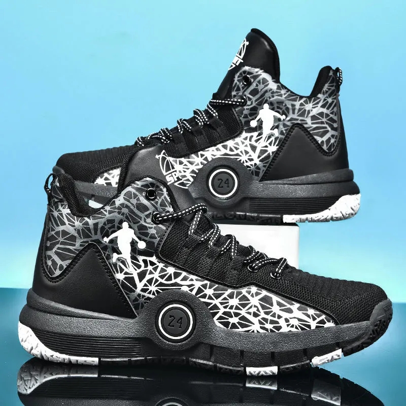 High Quality Basketball Shoes Men Sneakers Boys Basket Shoes Autumn High Top Anti-slip Outdoor Sports Shoes Trainer Male Summer