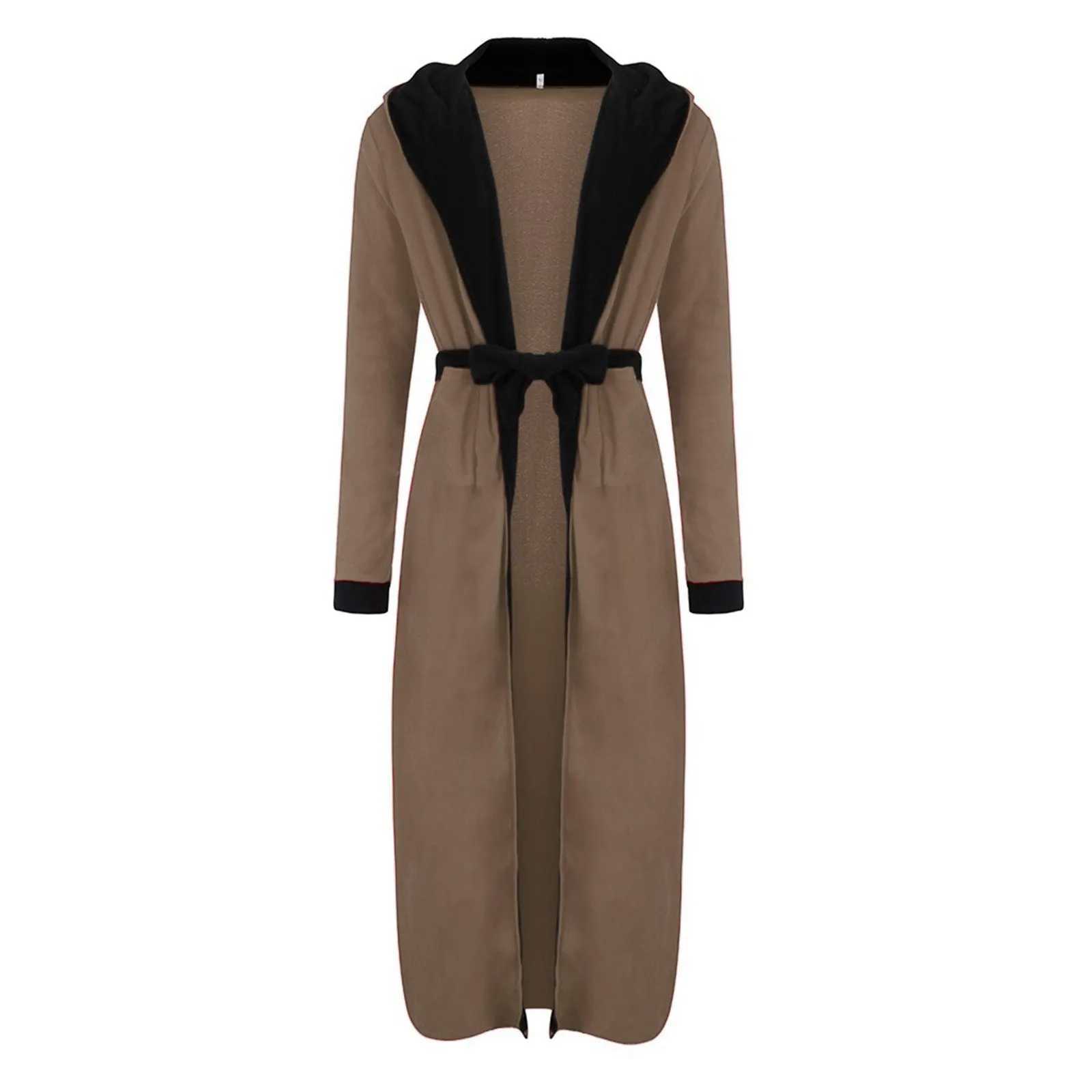 Mens Winter Plush Bathrobes 2023 Winter Lengthened And Thickend Shawl Night Gown Clothes Hooded Long Sleeved Pajama Loungewear Y240919