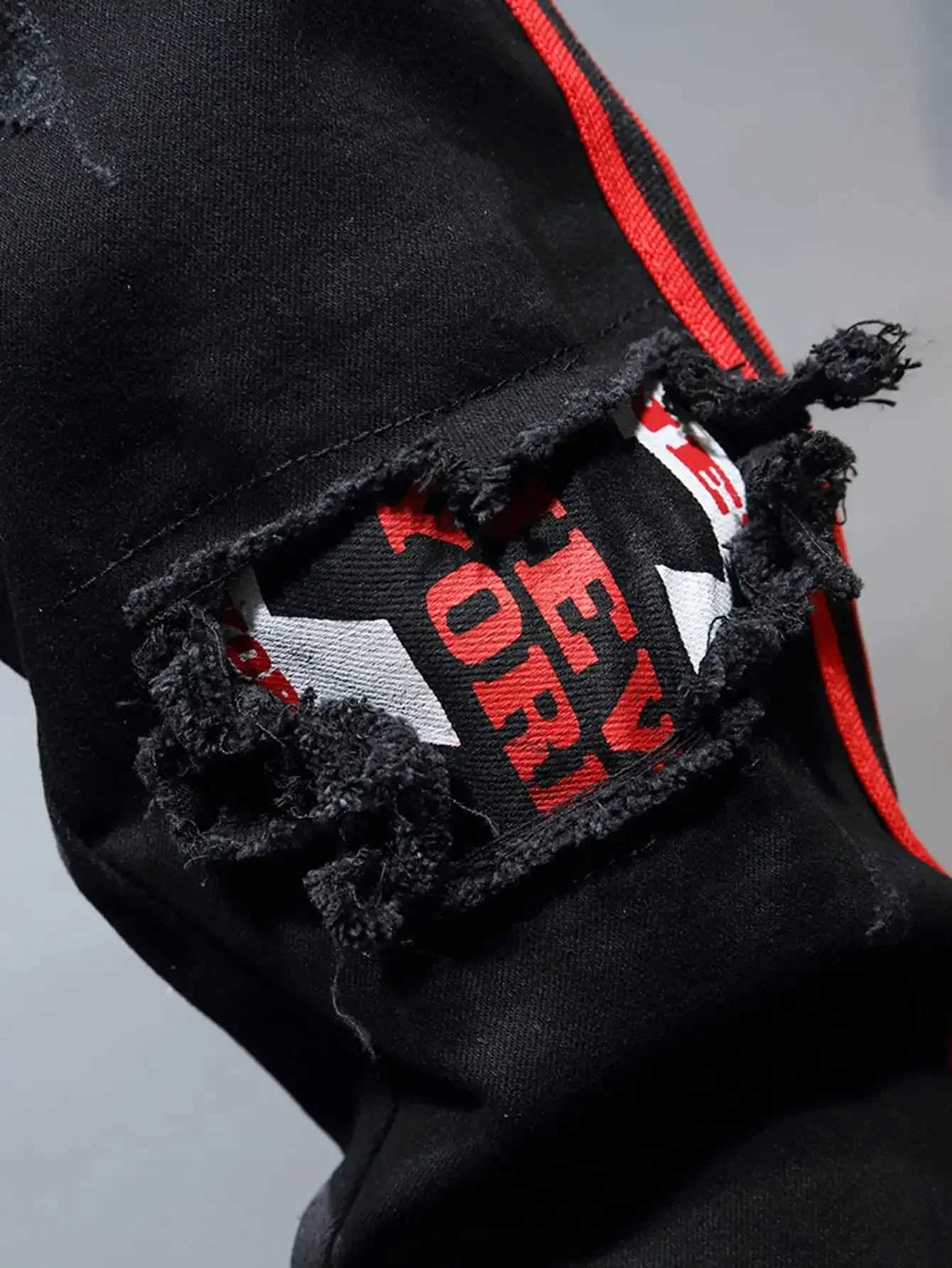 New Trend Mens Strt Full Match Jeans Hot Mens Tight Stretch Denim Pants Distressed Ripped Freyed Slim Fit Jeans Trousers X2410261