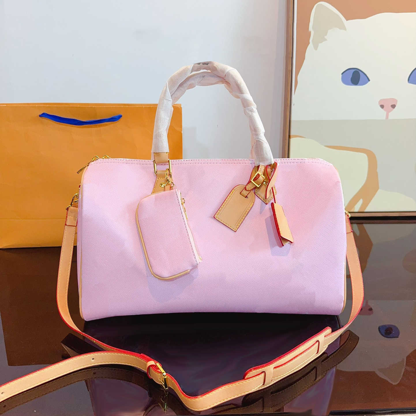 high quality duffle bags Luxury Travel Bag Designer Luggage Bags Handbag Leather Men fitness Bag Large Capacity weekend bags 240915