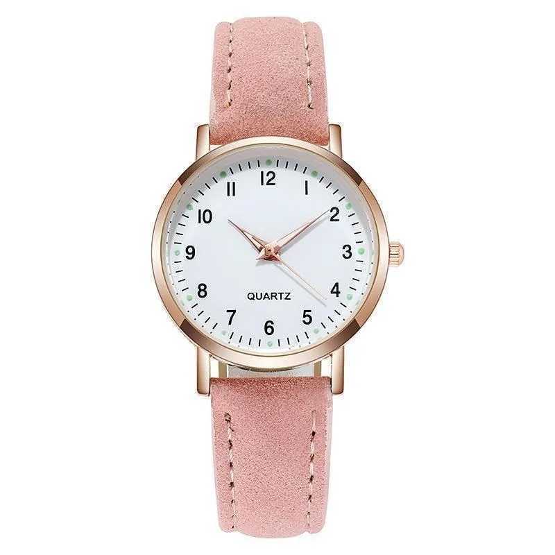 Ladies Diamond-studded Luminous Retro Female Watch Leather Belt Quartz Watch Women Simplicity Casual Decoration WristwatchesX240920