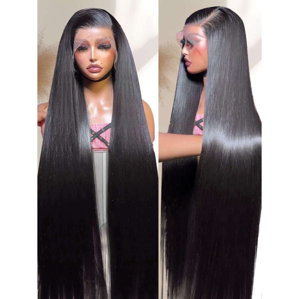 30 40Inches 180 Density Bone Straight 13x6 Hd Lace Frontal For Women 13x4 Brazilian Remy Human Hair Wigs
