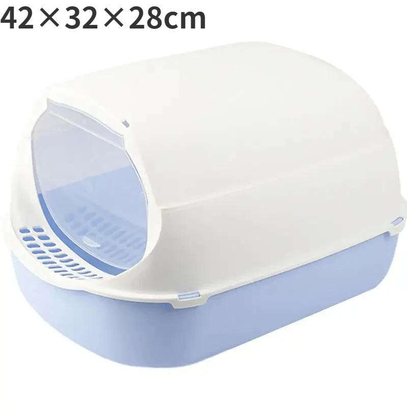 Closed Sandbox Cats Sanitary Tray Splash Proof Clean Basin Anti Flip Over Odor Proof Pet Accessories Pet Litter Box Plastic