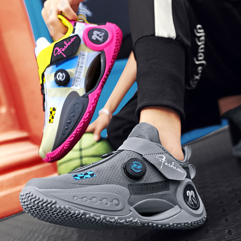 High Quality Mens Sneakers Wearable Gym Training Sports Elastic Band Cushion Basketball Shoes for Man 79ed