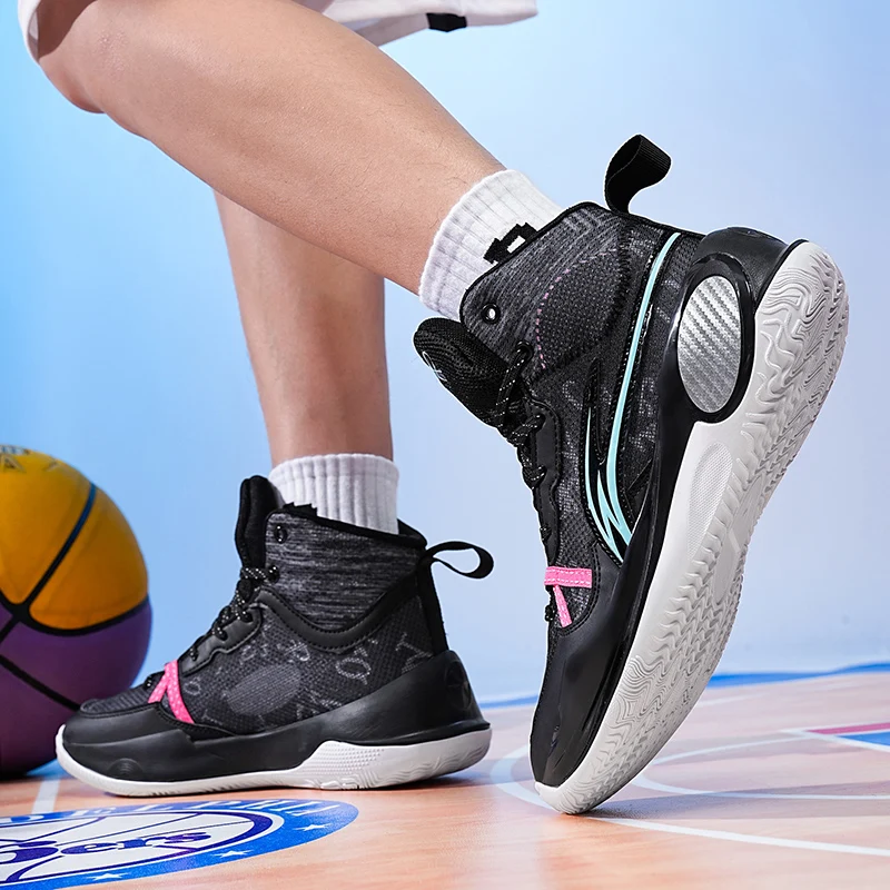 Men's Basketball Shoes Non-Slip Student Original Male Athletic Outdoor Sports Breathable Sneakers Field Training Basket Shoes