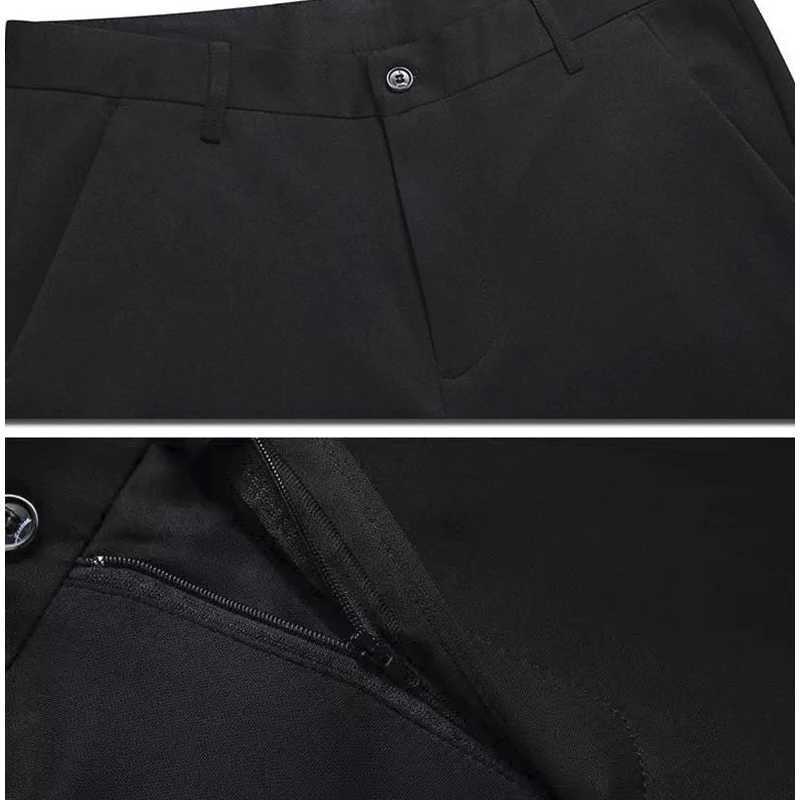 Summer and autumn mens business casual pants elastic work pants mens formal dress pants cool and breathable Trouser office pants W240919