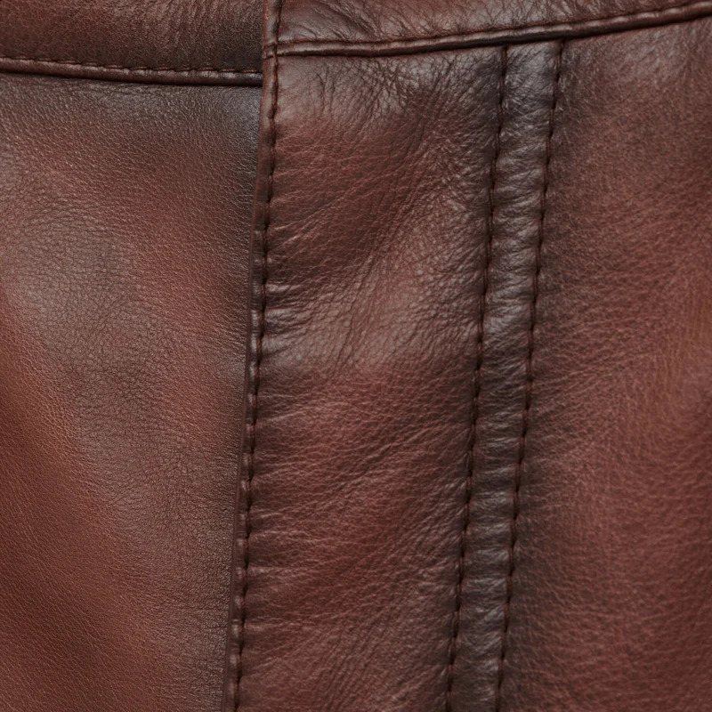 Mens Brown Genuine Leather Pants High Quality Spring/Summer Collection British Fashion Personalized Customization Mens Sheepskin Pants 240913