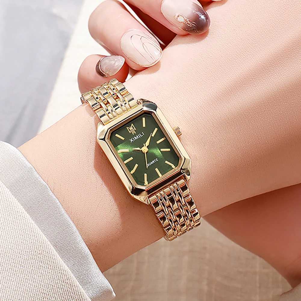 YIKAZE Luxury Quartz Woman Wristwatch Stainless Steel Band Watches Ladies Business Fashion Casual Watch for WomenX240920