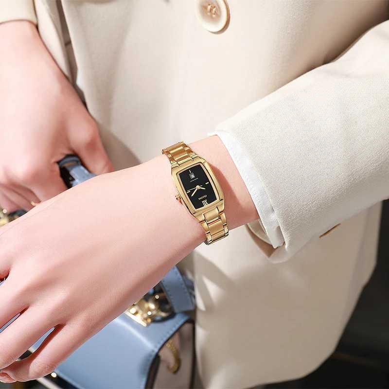 WWOOR Elegant Womens Watch Fashion Stainless Steel Waterproof Ladies Quartz Wristwatch Luxury Bracelet Watches Date Reloj mujerX240920