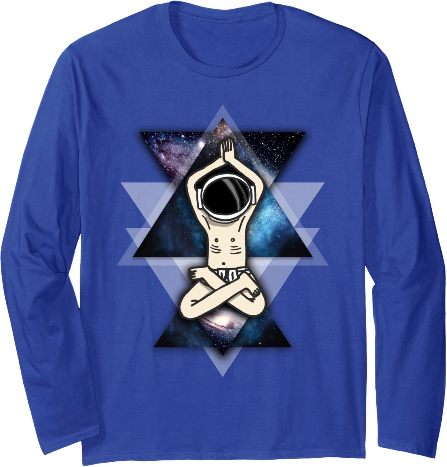 Long Sleeve Shirts for Men sweatshirt Astronaut Yoga In Space Funny Cute Meditation Gift Long Sleeve Tee Streetwear Casual tops clothes