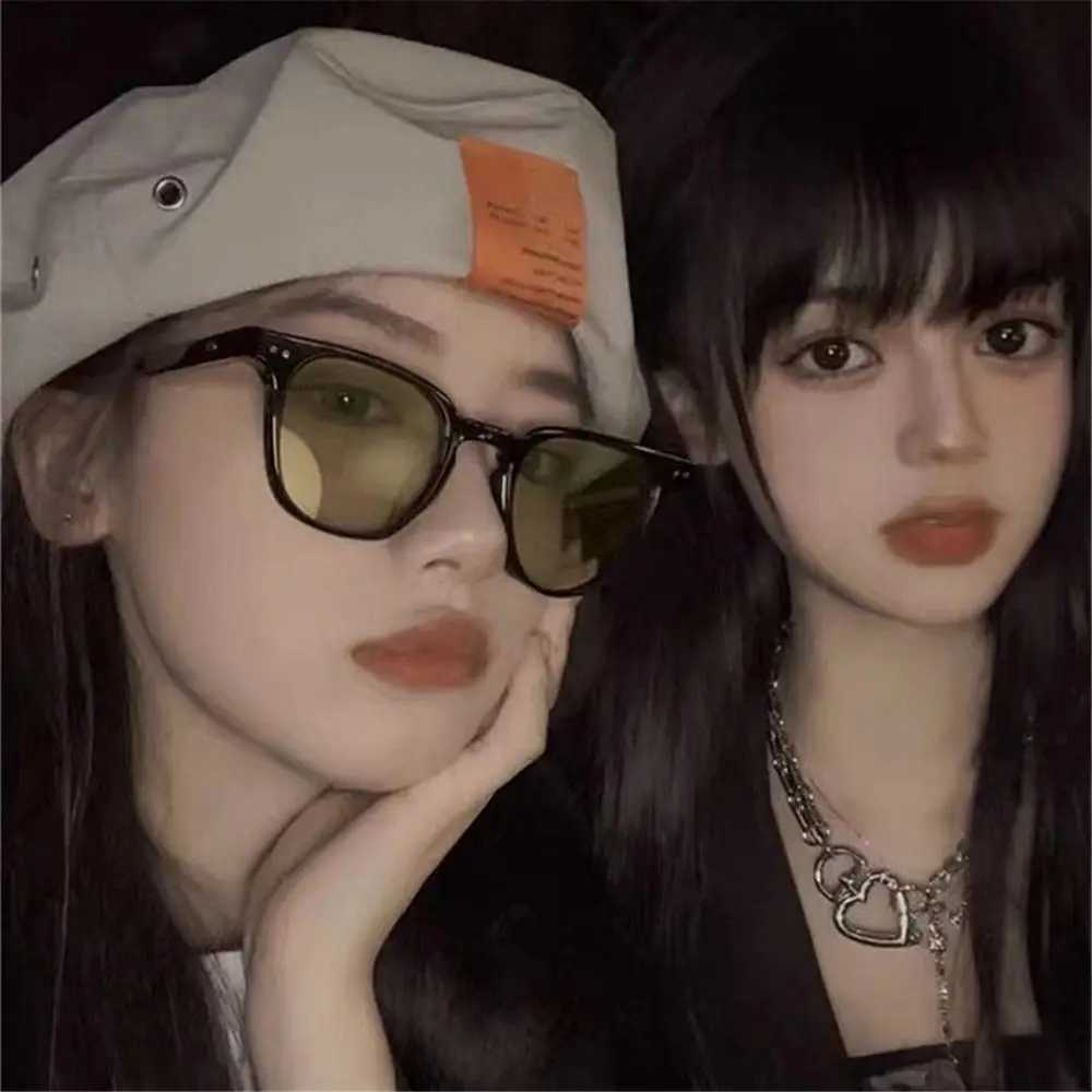 Retro Square Sunglasses Women Men Full Small Frame Sun Glasses Female Korea Ins Trend Designer Shades Outdoor Ladies EyewearX240920