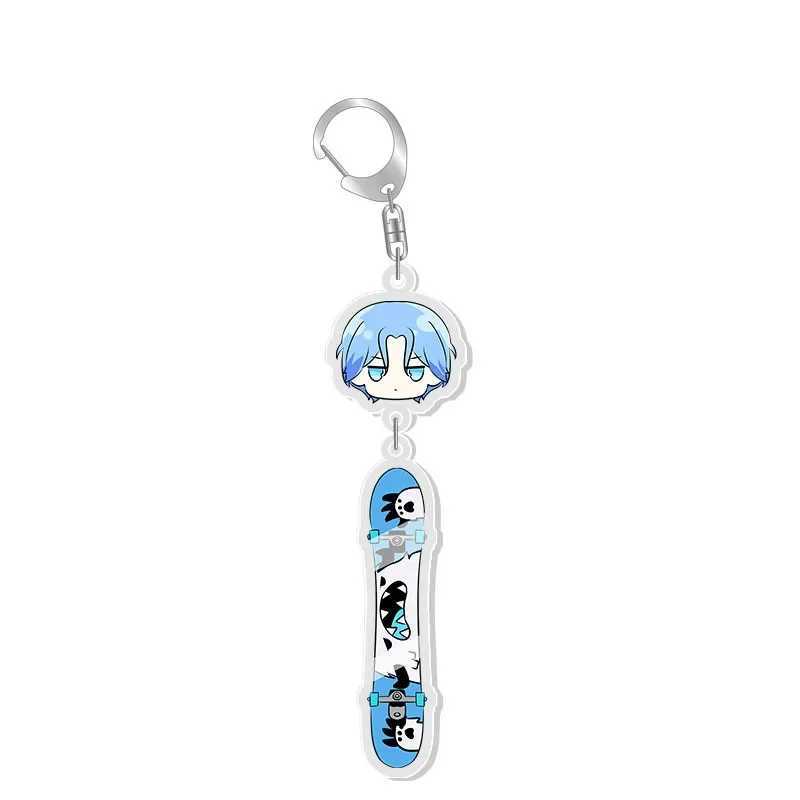 Anime SK8 The Infinity Key Chains Reki Kyan Langa Hasegawa Cosplay Acrylic Double Sided Keychain Keyring Pendant Prop JewelryX240919