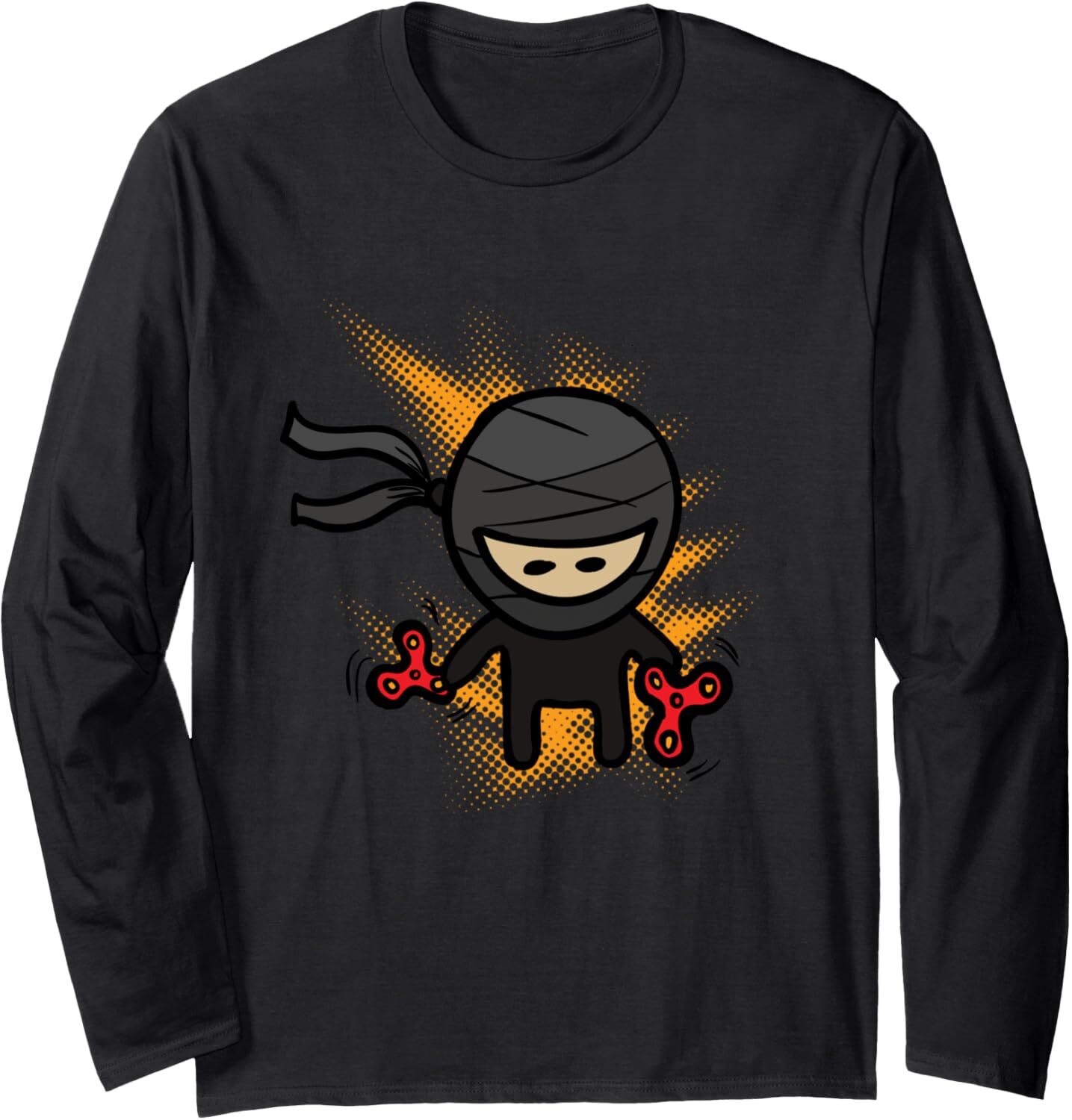 Long Sleeve Shirts for Men sweatshirt Spinning Ninja Fun Cool Martial Arts Spinner Gift Long Sleeve Tee Streetwear Casual tops clothes