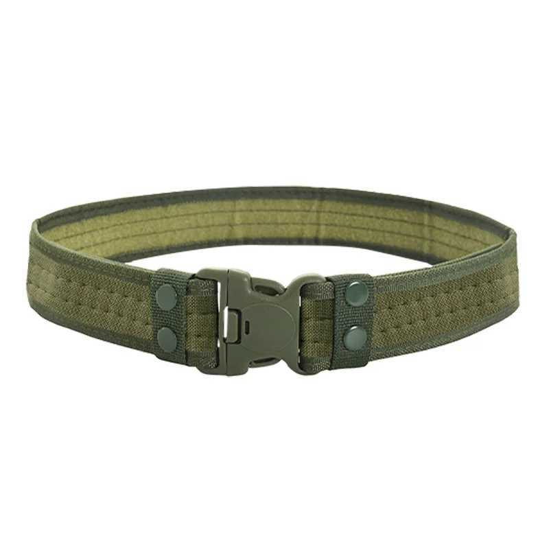 Mens camouflage combat canvas belt high-quality and quick release tactical Oxford cloth belt outdoor hunting nylon work belt W240920