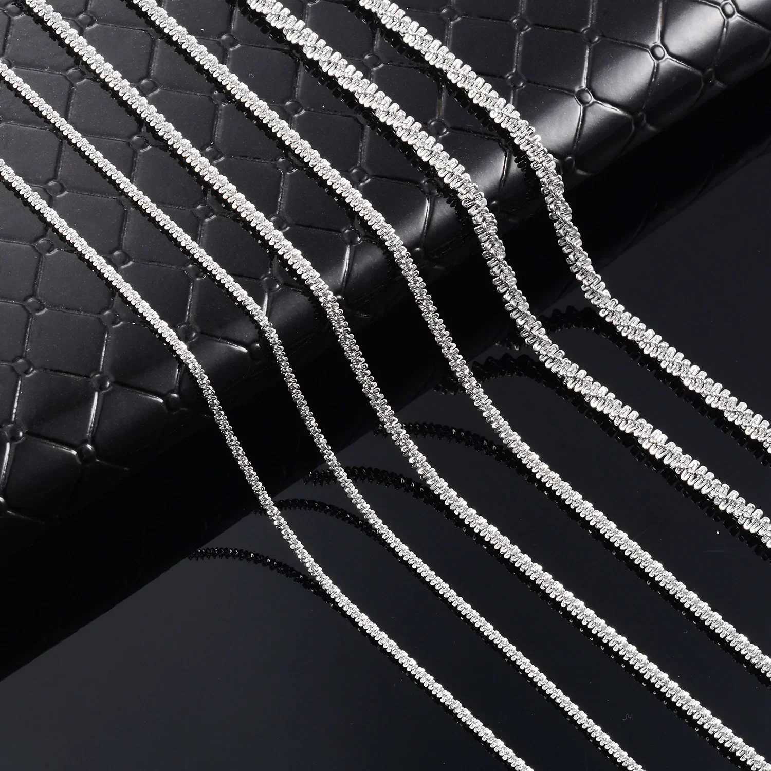 Shinny Silver Plated Cauliflower Chain Anklet Stainless Steel Necklace High Quality Jewelry Accessories For Women GiftX240919