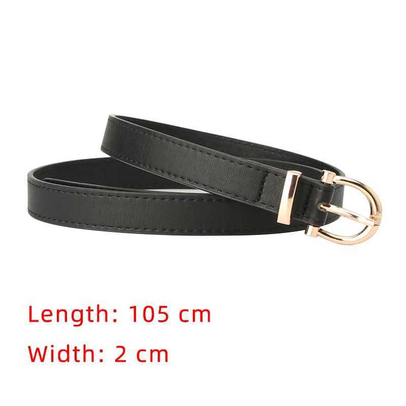 New PU leather simple metal buckle belt womens dress denim belt luxury designer brand womens belt W240920