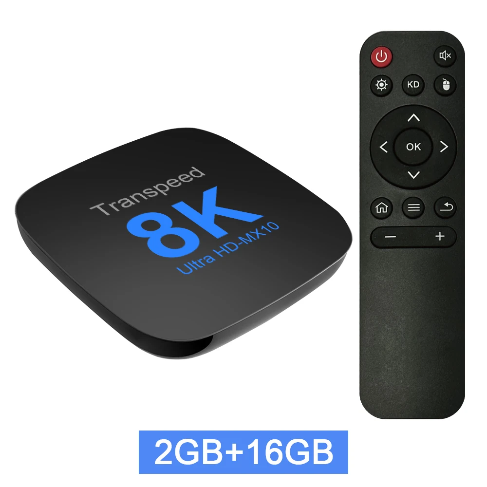 Transpeed Android 13 TV Box ATV Dual Wifi with TV Apps 8K Video BT5.0+ RK3528 4K 3D Voice Media Player Set Top Box