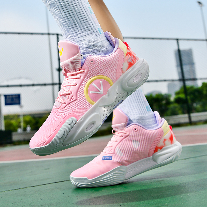 Quality High Adult Fashion Orange Men's Basketball Sneakers Trends 2024 Anti Slip Durable Gym Sports Shoes Men f0fa