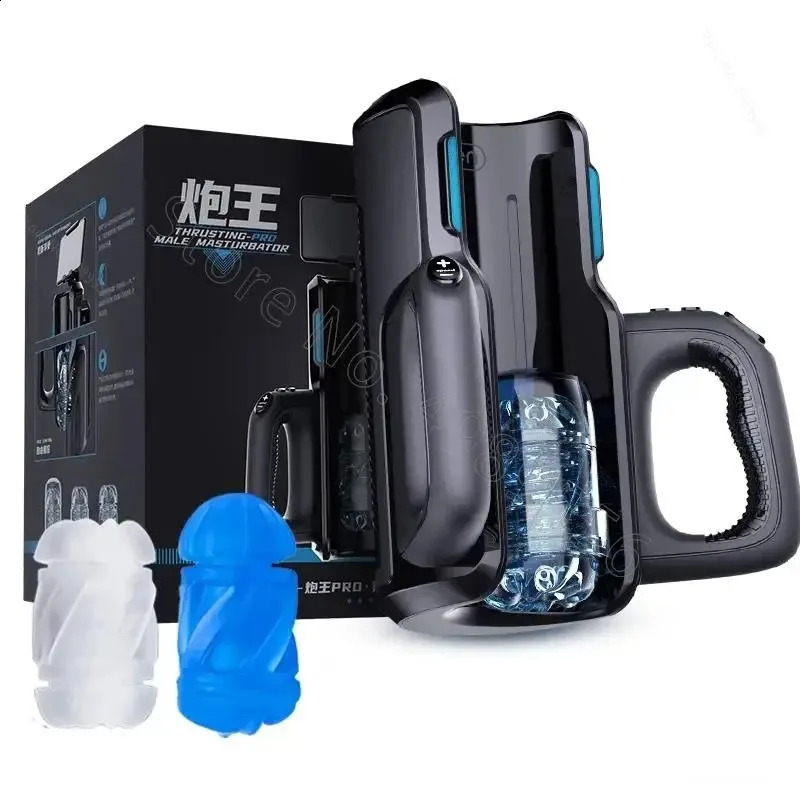 Powerful Thrusting High Speed Telescopic Heating Vagina Automatic Masturbation Sex Toy Male Masturbator Leten King Thrusting-Pro 240914