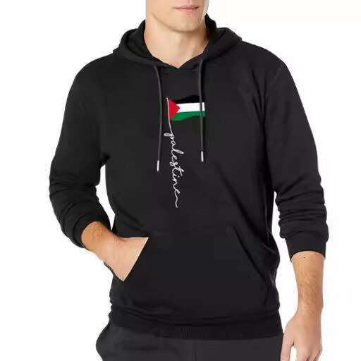 r Israel Themed Printed Hoodie For Men, Autumn And Winter Fleece Warm Hooded Jacket, Men's Casual Hoodie Clothing