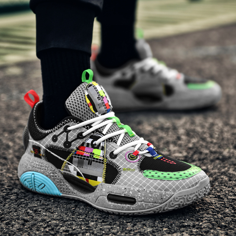 Top-quality Men's Basketball Shoes Lightweight Cushioning Sports Shoes Outdoor Non-Slip Athietic Breathable Mesh Chunky Sneakers