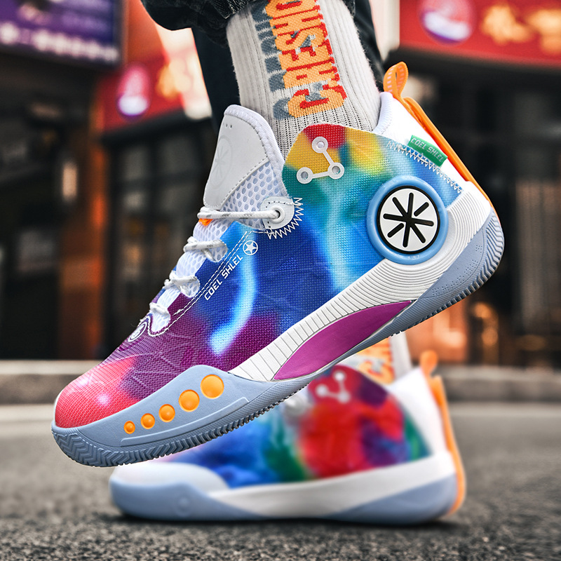 Basketball Sneakers: Men's Breathable Athletic Sneakers for Street and Sport, Colorful Fashion 2024 4