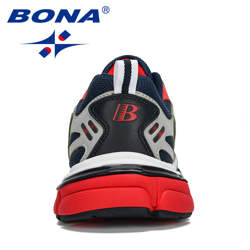 New BONA Style Action leather Sneakers Men Trainers atillas Hombre Man New Mascuo Sports Running Shoes Comfortable 5400