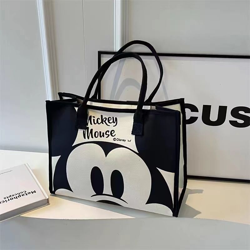 trend new model s New Cartoon Casual Versatile Women Large capacity Canvas fashion bag wrap Bag Fashionable Work Commuter Handbag