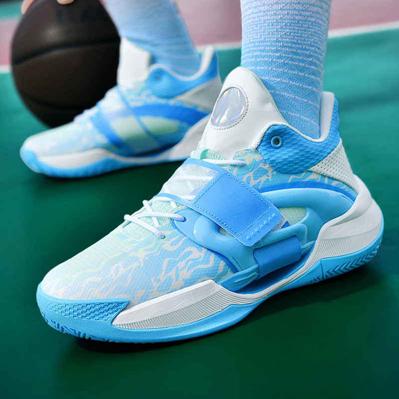 2024 Women Pink Hook Loop Basketball Sneakers Low Cut Soft Cushion Support Sport Shoes Comfortable Boy Basketball Shoes