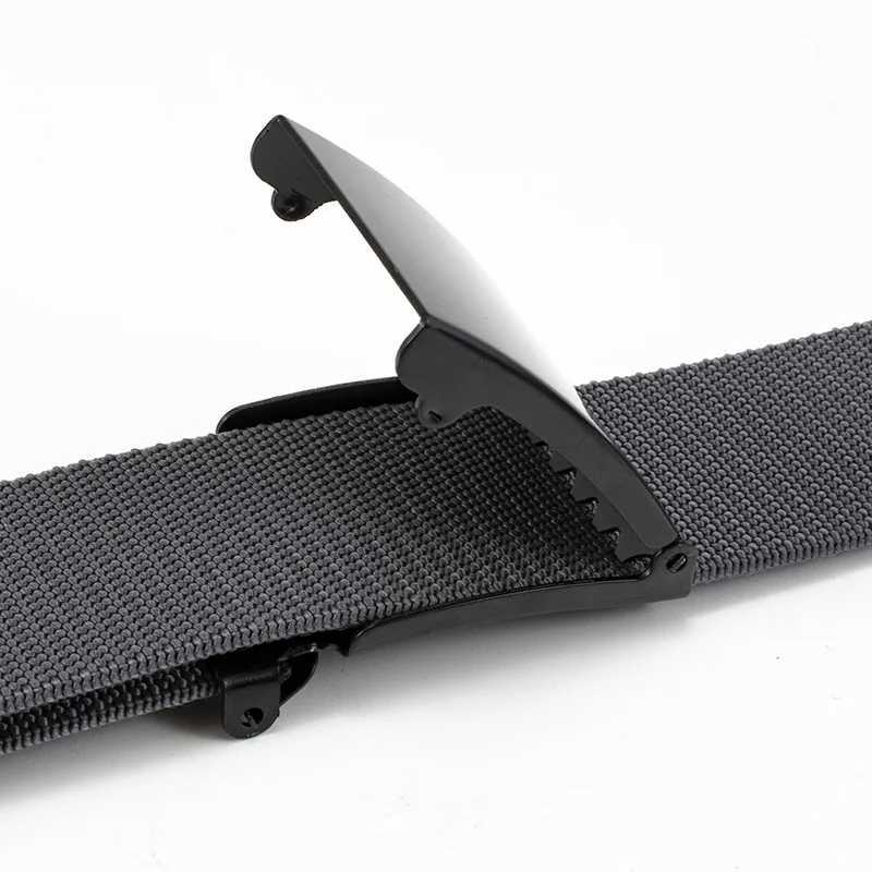 New Mens/Womens Nylon Knitted Elastic Mens Belt Outdoor Multi functional Training Canvas Belt High quality Leisure Belt W240920