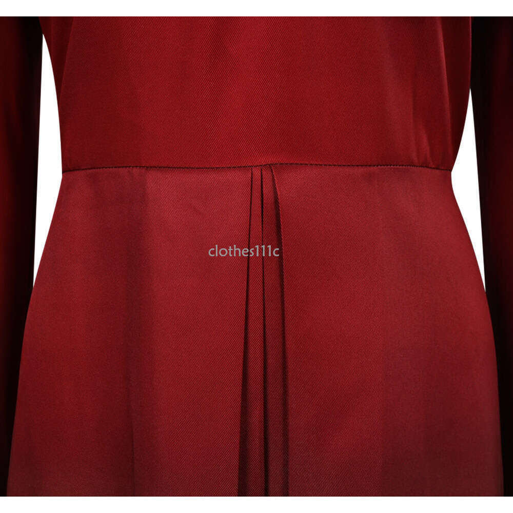 Dragons Siofna Cosplay Costume Red Dress Outfits Women Girls Adult Halloween Carnival Party Disguise Roleplay Suit