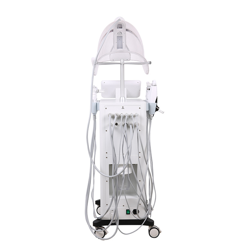 High Performance Face Dermabrasion Machine 12 in 1 Oxygen Face Aqua Peel Bubble Spray Face Purification Oxygen Mask PDT Photodynamic Skin Rejuvenation