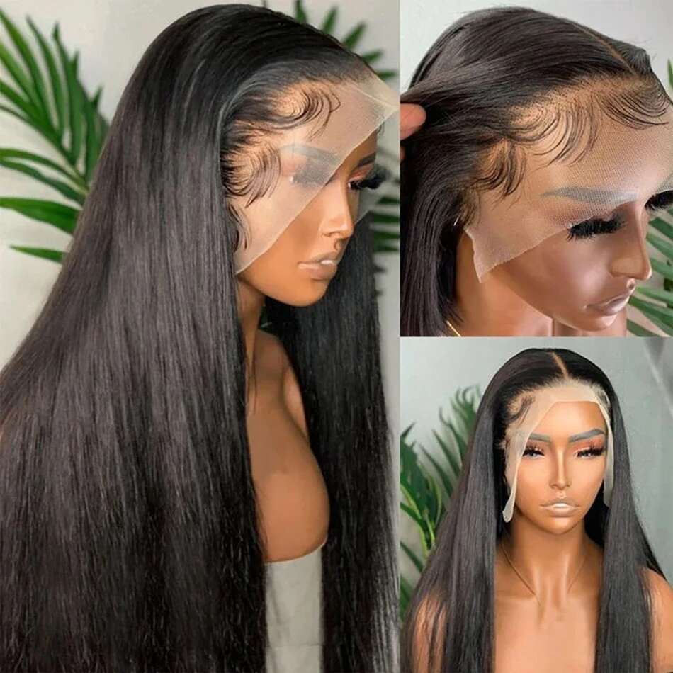 30 40Inches 180 Density Bone Straight 13x6 Hd Lace Frontal For Women 13x4 Brazilian Remy Human Hair Wigs