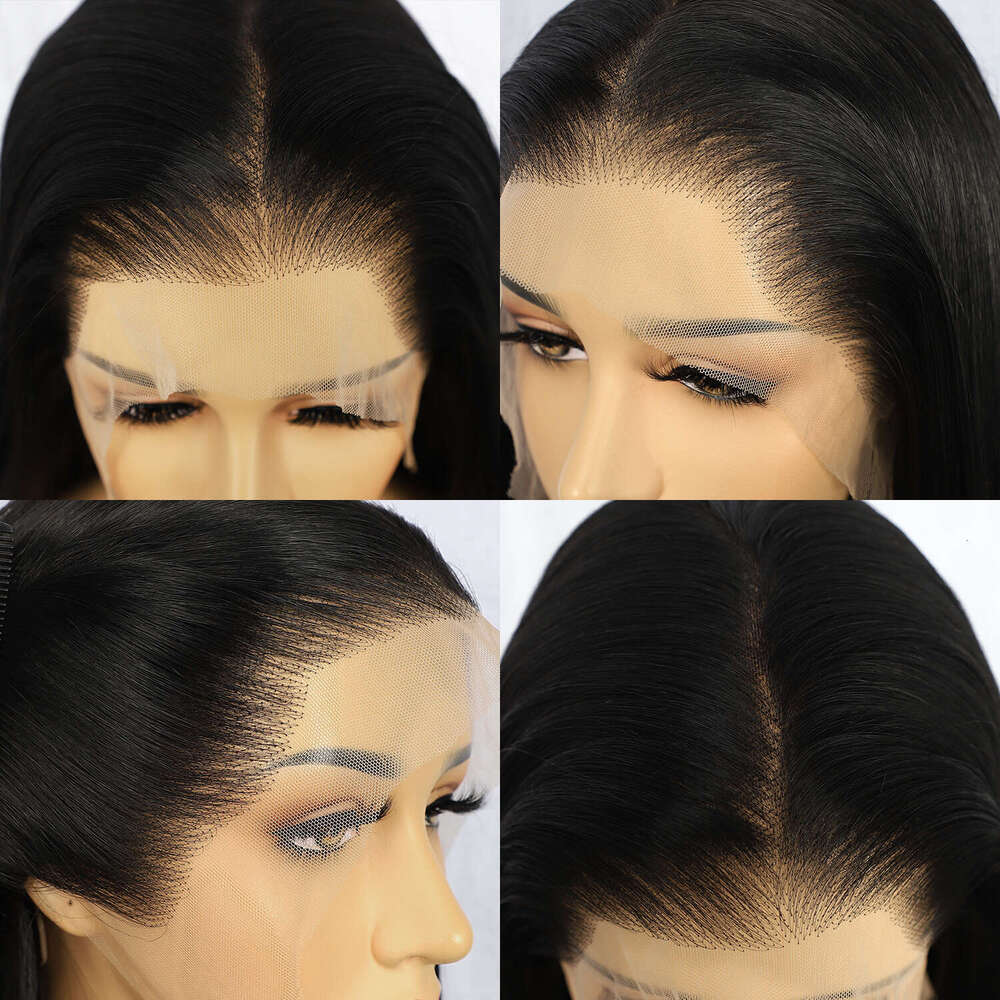 Summer 30'' 13X6 Bone Straight Synthetic Woman Wigs HD Transparent Lace Wig Prepluck Daily Wear Futura Heat Resistant Fiber Made