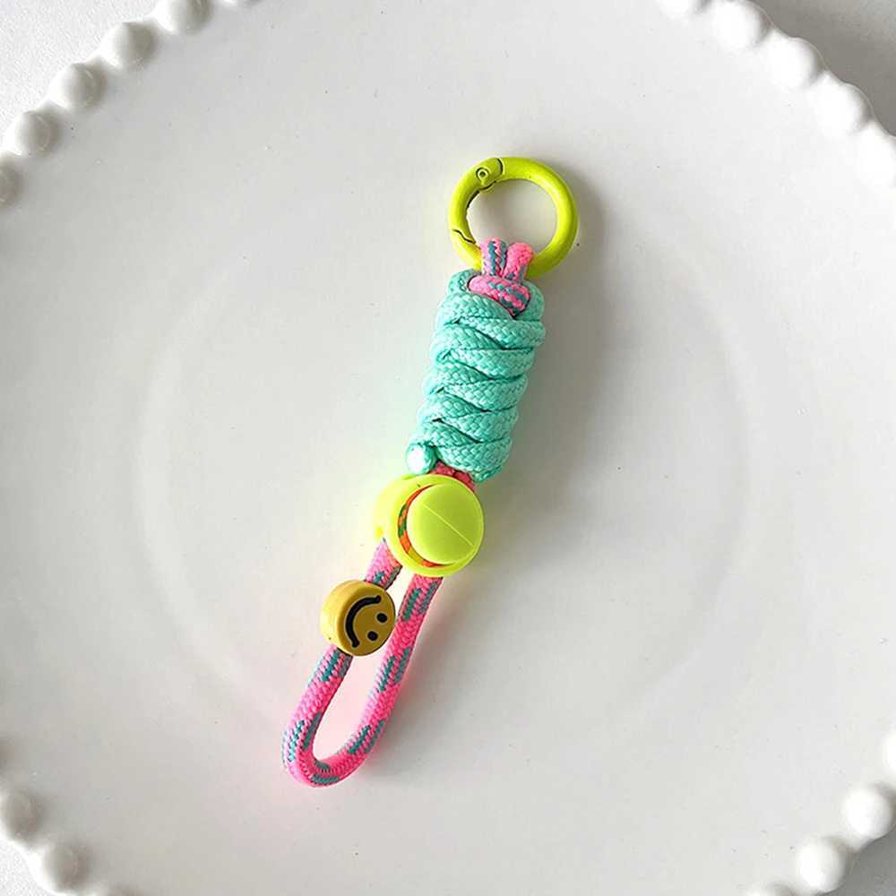 Fashion Keyring Creative Braided Lanyard Keychain For Phone Case Women Anti Lost Knot Rope Strap Car Key Chains Diy AccessoriesX240919