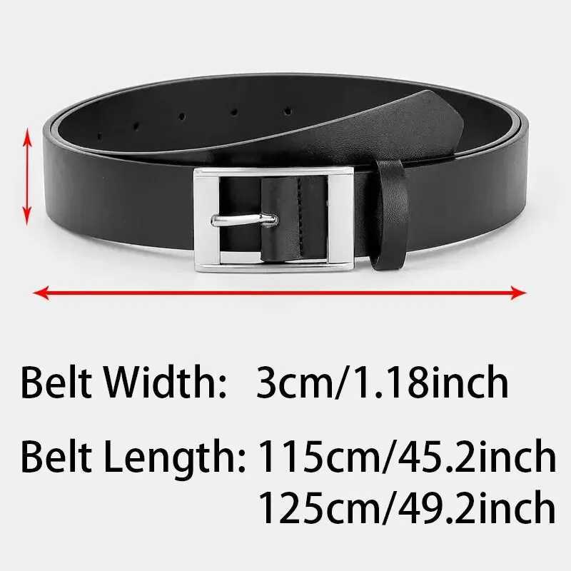 New luxury mens PU belt metal buckle high-quality designer belt mens belt W240920