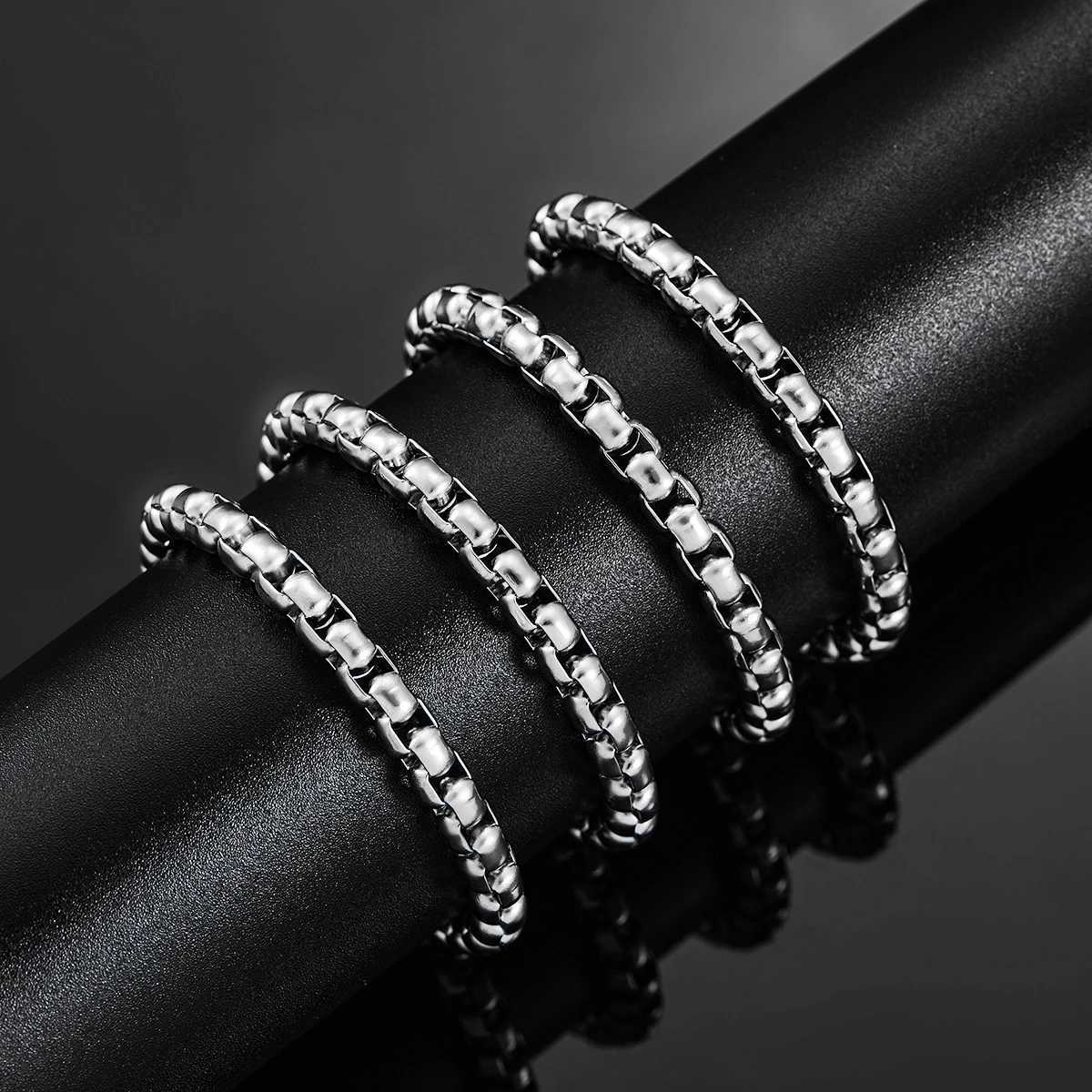 Thickness 2mm/3mm/4mm/5mm/6mm Stainless Steel Link Classic Curb Necklace Chain for Men Women Jewelry 14 to 40 InchesX240919