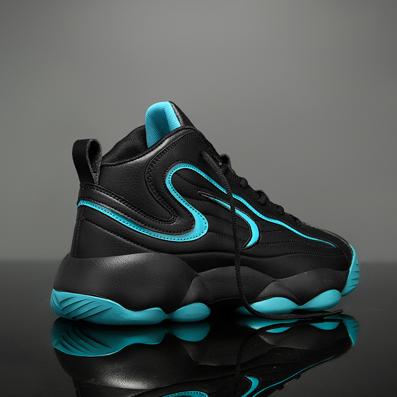 Leather basketball shoes, men's shoes, sports shoes, soft sole design, lightweight