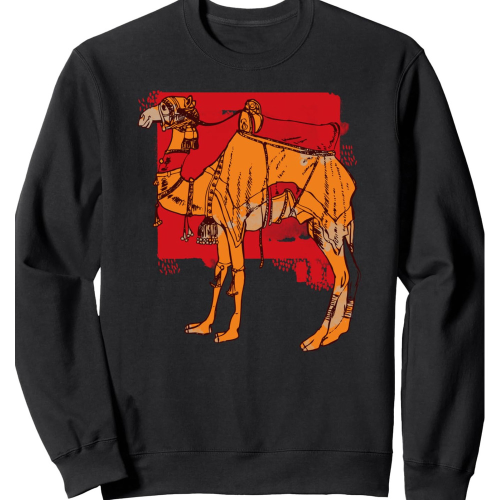 Long Sleeve Shirts for Men sweatshirt Ancient Camel On Arabian Night Funny Hump Day Gift Sweatshirt T shirt Tee Streetwear Casual tops clothes
