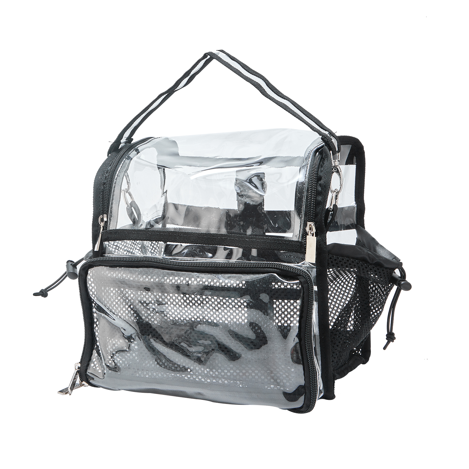 Clear Makeup Artist Set Bag Brush Holder With 3 DIY Detachable Dividers