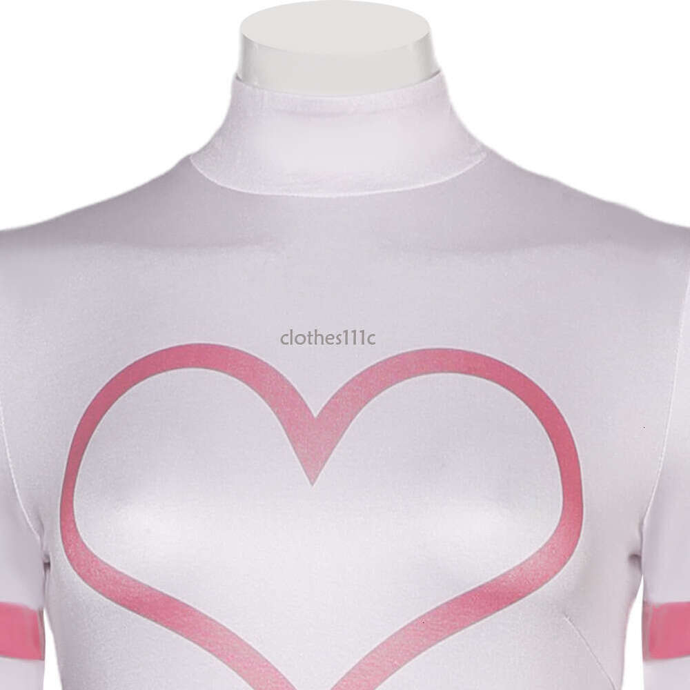 Angel Dust Girls Cosplay Jumpsuits Costume Anime Cartoon Inn Roleplay Pink Bodysuits Women Disguise Clothing Halloween Outfits