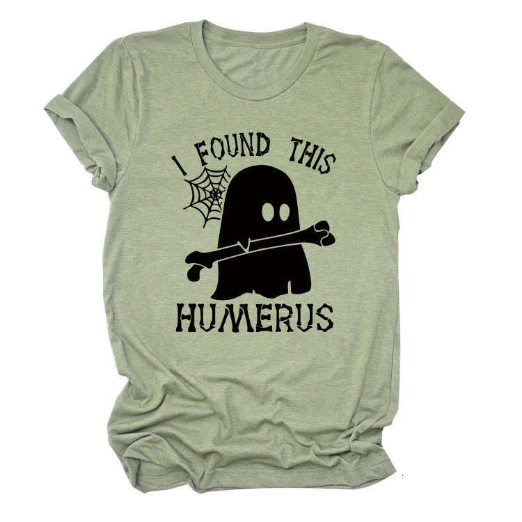 Hallowmas I FOUND THIS HUMERUS Fun Fashion Summer Versatile Womens Short sleeved T-shirt