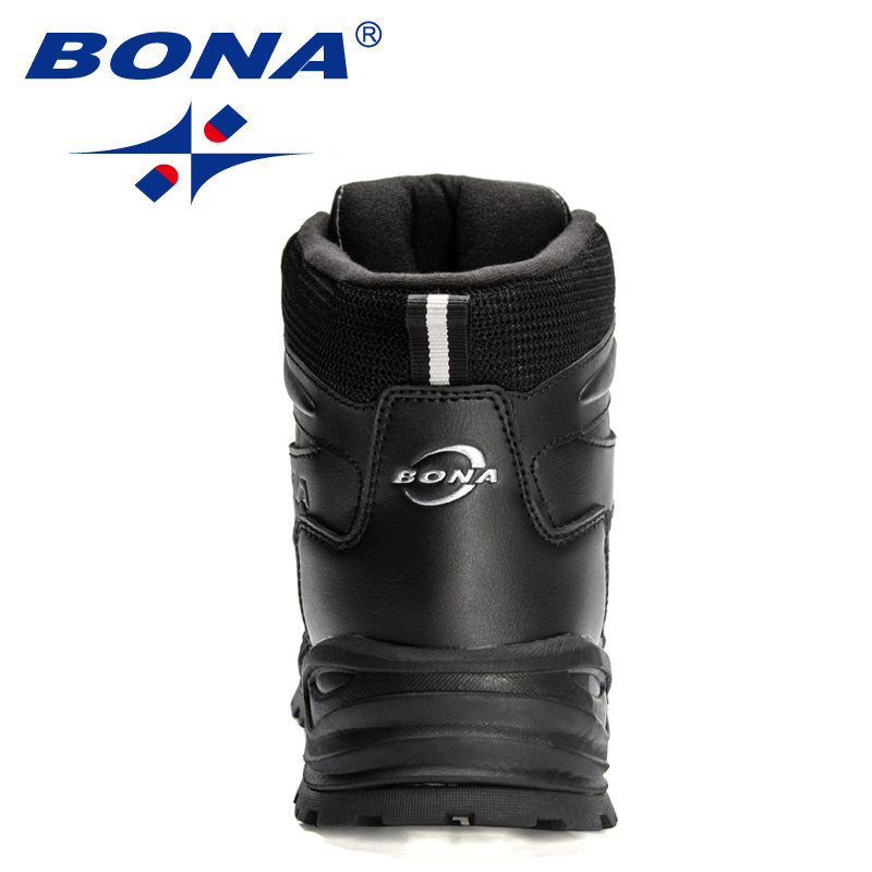 2023 BONA New New Designers Winter Plush Hiking Shoes Men Outdoor Mountain Snow Boots Man Anti-collision Sneakers Keep Warm Footwear 3971