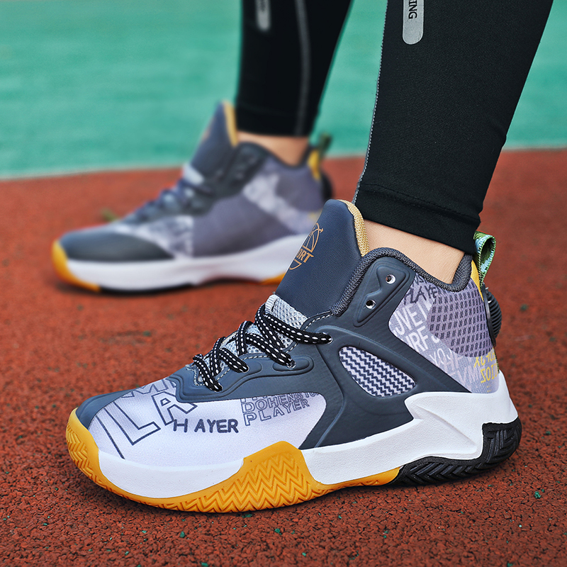 Childrens Basketball Shoes Outdoor Sports Field Non-slip Sneakers High Top Male Tennis Basketball Shoes Free Shipping Shoes Men