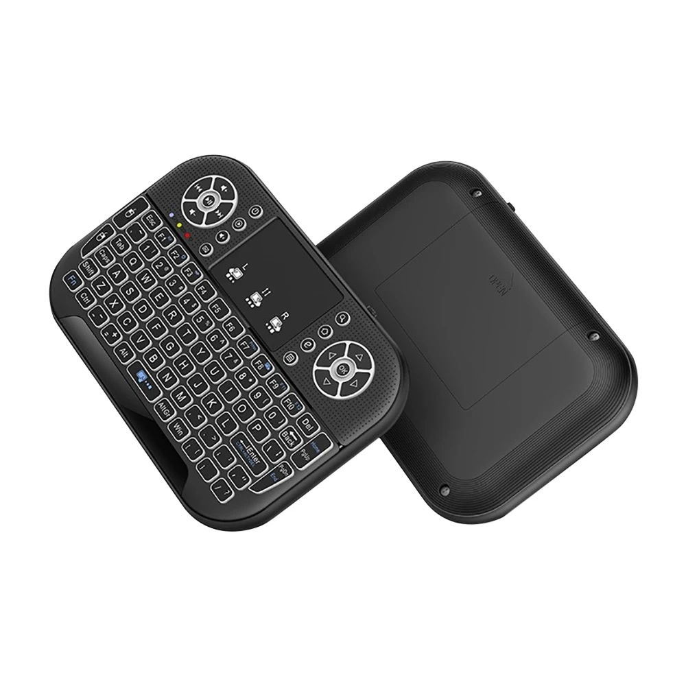 Mini Bluetooth Keyboard 2.4G Dual Mode Handheld Fingerboard Backlit Mouse Touchpad Remote Control for Windows Android TV
