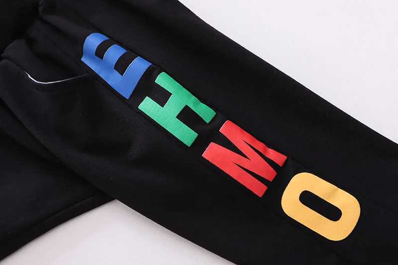 Spring Autumn Kids Boys Full Printed Letters Sweatshirt Korean Children Baby Cotton Top+ Pants 2pcs Sets Sportswear Cool Clothes M240920